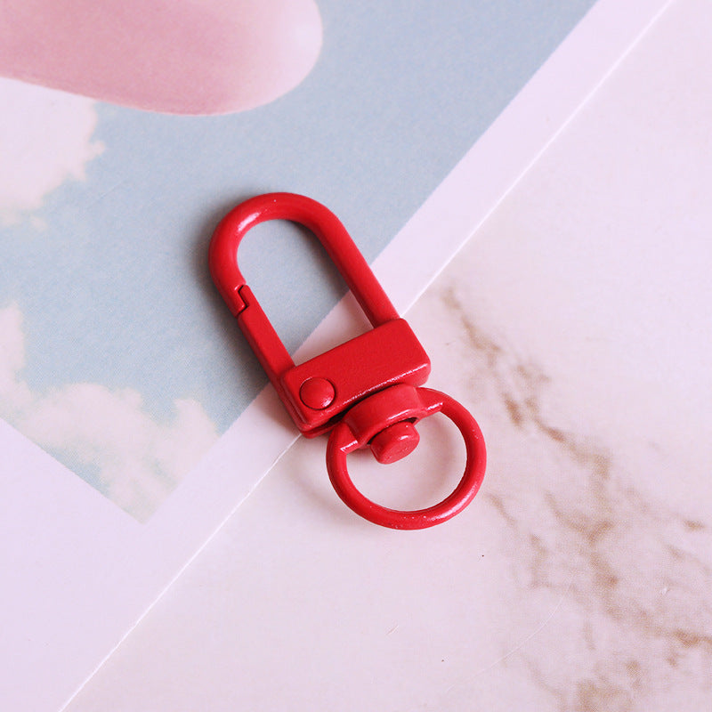 Wholesale DIY Metal Paint Color Keychain Accessories